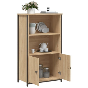 vidaXL Highboard Sonoma Oak 62x32x103.5 cm Engineered Wood