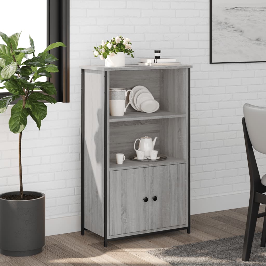 vidaXL Highboard Grey Sonoma 62x32x103.5 cm Engineered Wood