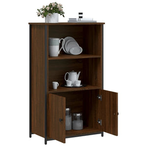 vidaXL Highboard Brown Oak 62x32x103.5 cm Engineered Wood