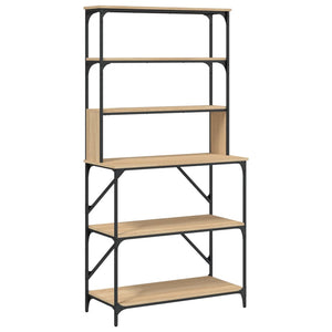 vidaXL Baker's Rack 6-Tier Sonoma Oak 90x40x180 cm Engineered Wood