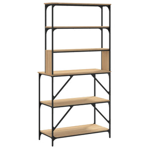 vidaXL Baker's Rack 6-Tier Sonoma Oak 90x40x180 cm Engineered Wood