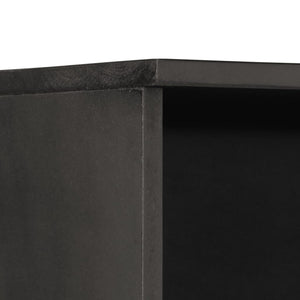 vidaXL Bathroom Cabinet Black 38x33x160 cm Solid Wood Mango