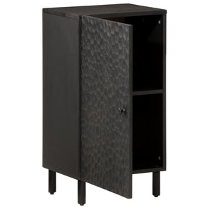 vidaXL Side Cabinet Black 40x33x75 cm Solid Wood Mango