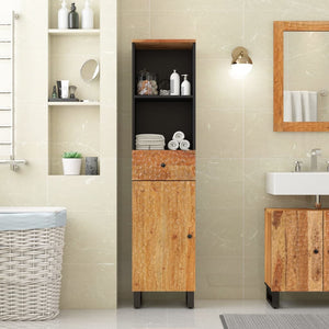 vidaXL Bathroom Cabinet 38x33x160 cm Solid Wood Acacia