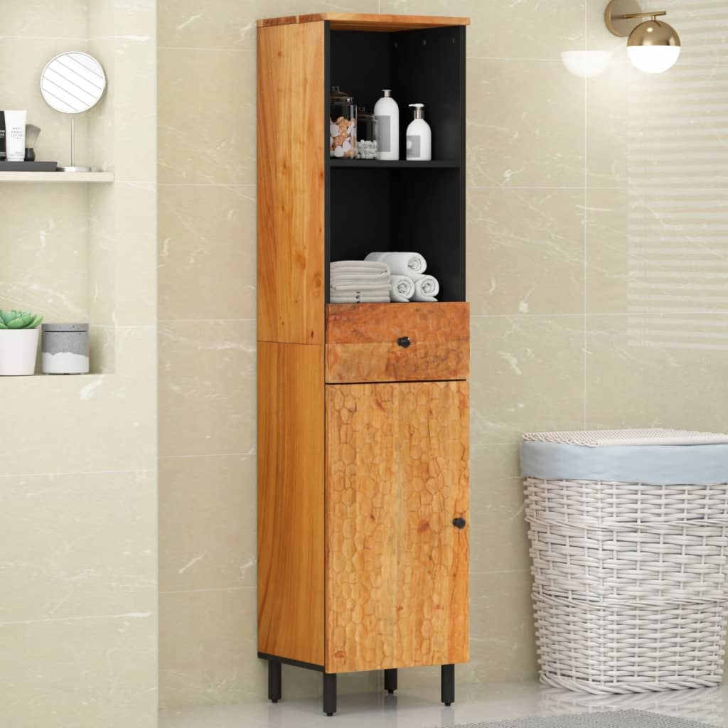 vidaXL Bathroom Cabinet 38x33x160 cm Solid Wood Acacia