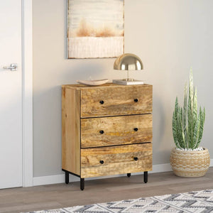 vidaXL Side Cabinet 60x33x75 cm Solid Wood Mango