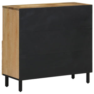 vidaXL Side Cabinet 80x33x75 cm Solid Wood Mango