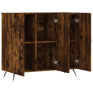 vidaXL Sideboard Smoked Oak 90x34x80 cm Engineered Wood