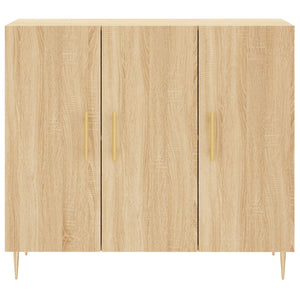 vidaXL Sideboard Sonoma Oak 90x34x80 cm Engineered Wood