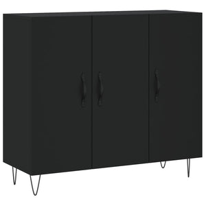 vidaXL Sideboard Black 90x34x80 cm Engineered Wood