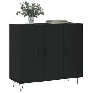 vidaXL Sideboard Black 90x34x80 cm Engineered Wood