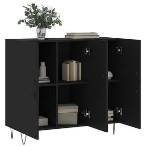 vidaXL Sideboard Black 90x34x80 cm Engineered Wood