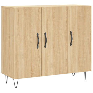 vidaXL Sideboard Sonoma Oak 90x34x80 cm Engineered Wood