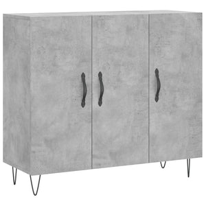 vidaXL Sideboard Concrete Grey 90x34x80 cm Engineered Wood