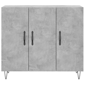 vidaXL Sideboard Concrete Grey 90x34x80 cm Engineered Wood