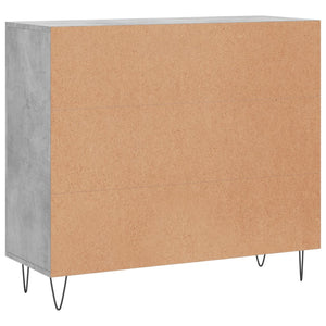 vidaXL Sideboard Concrete Grey 90x34x80 cm Engineered Wood