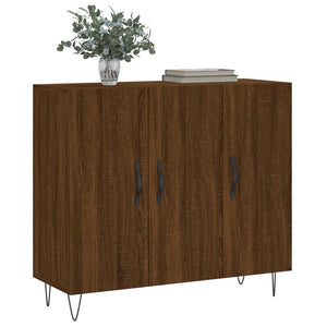 vidaXL Sideboard Brown Oak 90x34x80 cm Engineered Wood