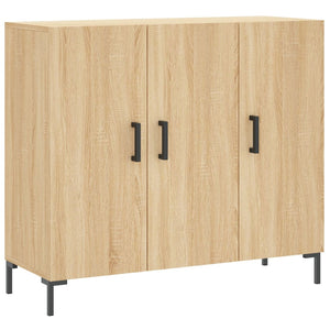 vidaXL Sideboard Sonoma Oak 90x34x80 cm Engineered Wood