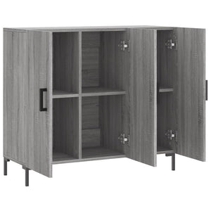 vidaXL Sideboard Grey Sonoma 90x34x80 cm Engineered Wood