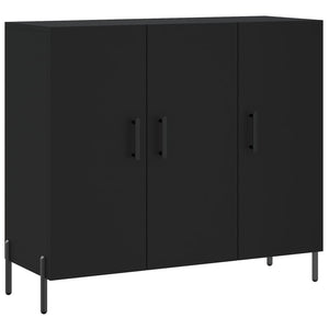 vidaXL Sideboard Black 90x34x80 cm Engineered Wood