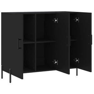 vidaXL Sideboard Black 90x34x80 cm Engineered Wood