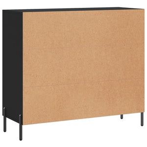 vidaXL Sideboard Black 90x34x80 cm Engineered Wood