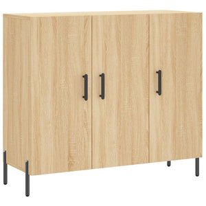 vidaXL Sideboard Sonoma Oak 90x34x80 cm Engineered Wood