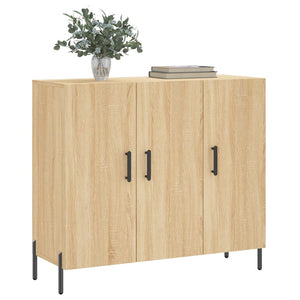 vidaXL Sideboard Sonoma Oak 90x34x80 cm Engineered Wood