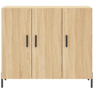 vidaXL Sideboard Sonoma Oak 90x34x80 cm Engineered Wood