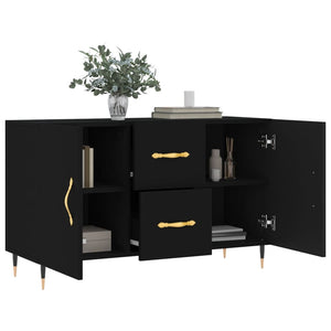 vidaXL Sideboard Black 100x36x60 cm Engineered Wood