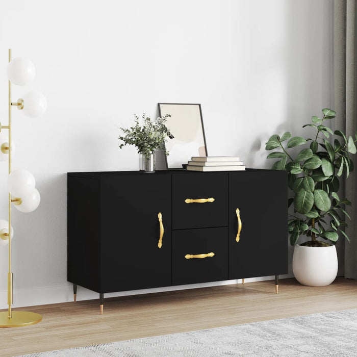 vidaXL Sideboard Black 100x36x60 cm Engineered Wood