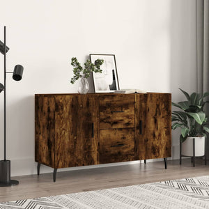 vidaXL Sideboard Smoked Oak 100x36x60 cm Engineered Wood