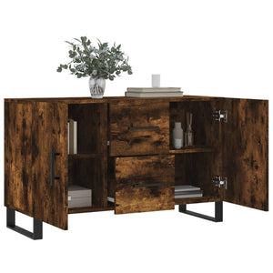 vidaXL Sideboard Smoked Oak 100x36x60 cm Engineered Wood