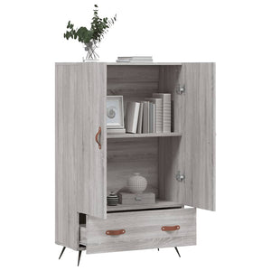 vidaXL Highboard Grey Sonoma 69.5x31x115 cm Engineered Wood