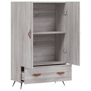 vidaXL Highboard Grey Sonoma 69.5x31x115 cm Engineered Wood