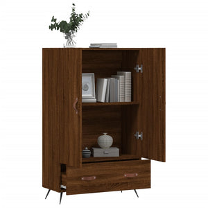 vidaXL Highboard Brown Oak 69.5x31x115 cm Engineered Wood