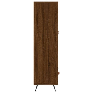 vidaXL Highboard Brown Oak 69.5x31x115 cm Engineered Wood