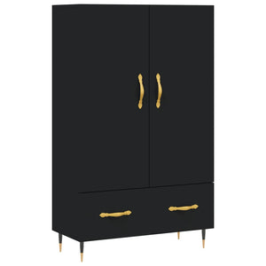 vidaXL Highboard Black 69.5x31x115 cm Engineered Wood