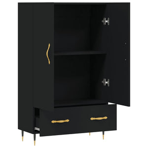 vidaXL Highboard Black 69.5x31x115 cm Engineered Wood