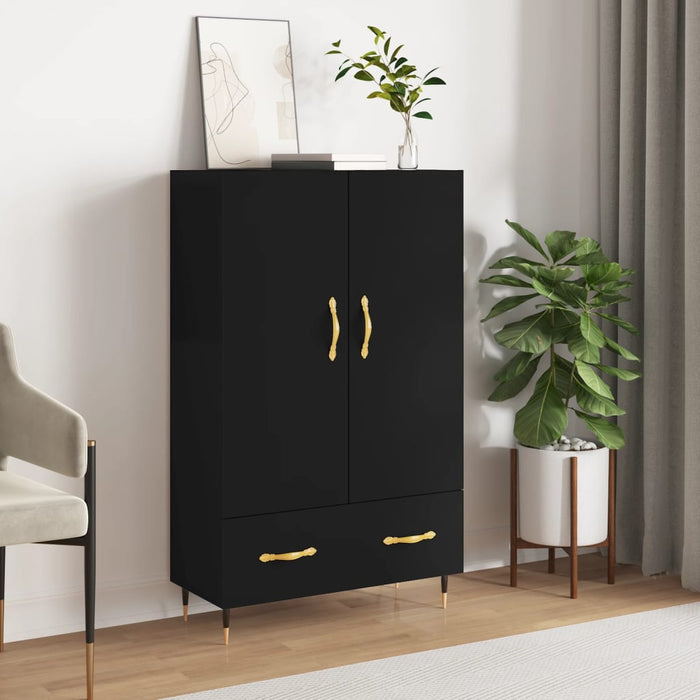 vidaXL Highboard Black 69.5x31x115 cm Engineered Wood