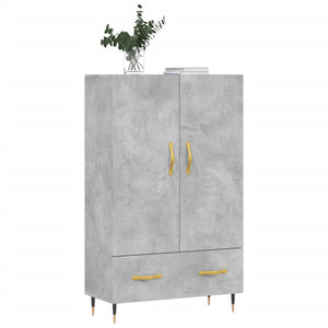 vidaXL Highboard Concrete Grey 69.5x31x115 cm Engineered Wood