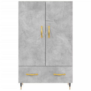 vidaXL Highboard Concrete Grey 69.5x31x115 cm Engineered Wood