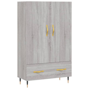 vidaXL Highboard Grey Sonoma 69.5x31x115 cm Engineered Wood