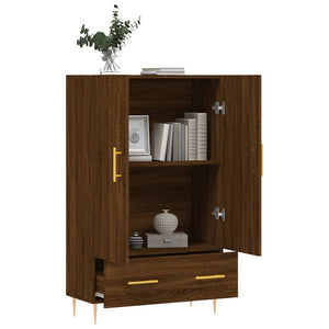 vidaXL Highboard Brown Oak 69.5x31x115 cm Engineered Wood