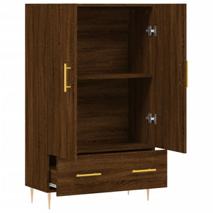 vidaXL Highboard Brown Oak 69.5x31x115 cm Engineered Wood