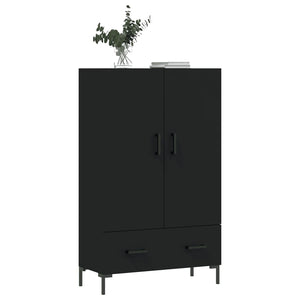 vidaXL Highboard Black 69.5x31x115 cm Engineered Wood