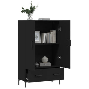 vidaXL Highboard Black 69.5x31x115 cm Engineered Wood