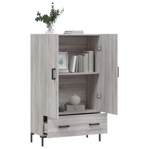 vidaXL Highboard Grey Sonoma 69.5x31x115 cm Engineered Wood