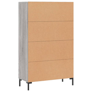 vidaXL Highboard Grey Sonoma 69.5x31x115 cm Engineered Wood