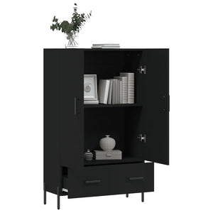 vidaXL Highboard Black 69.5x31x115 cm Engineered Wood